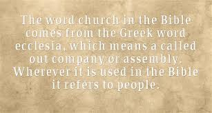 people are the church